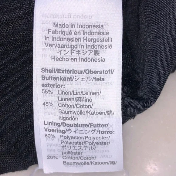 J Crew black linen blend scalloped hem fully lined mini skirt. Size 4 - Picture 7 of 9